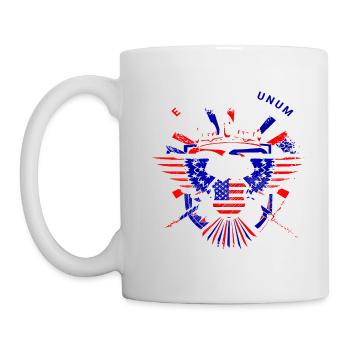 A beautiful American eagle design - Mug - white - Left