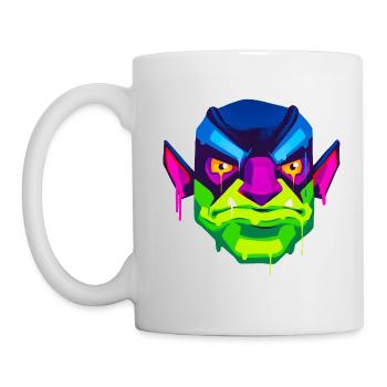 Ein Schönes und lustiges Ork Monster Design - Tasse - Weiß - Links