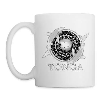 Weißspitzenriffhaie Tonga Pride - Tasse - Weiß - Links