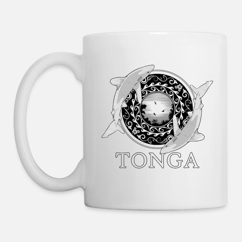 Weißspitzenriffhaie Tonga Pride - Tasse - Weiß