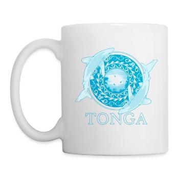 Weißspitzenriffhaie Tonga Pride - Tasse - Weiß - Links