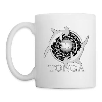Hammerhaie Tonga Pride - Tasse - Weiß - Links
