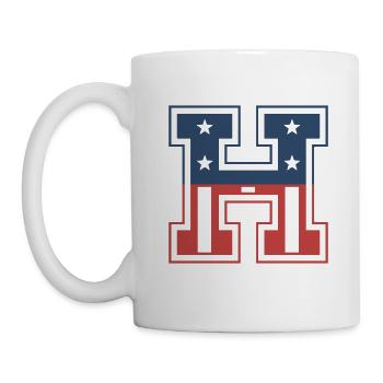 Letter H USA - Mug - white - Left