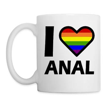 I love - Mug blanc - blanc - Gauche