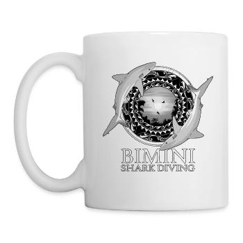 Karibischer Riffhai Bimini Bahamas - Tasse - Weiß - Links