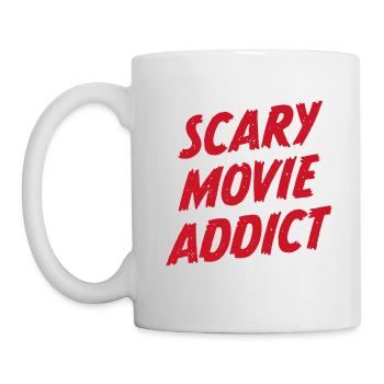 Accro au cinéma effrayant - Mug blanc - blanc - Gauche