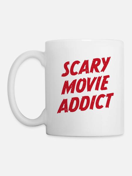 Gruseliger Filmsüchtiger - Tasse - Weiß