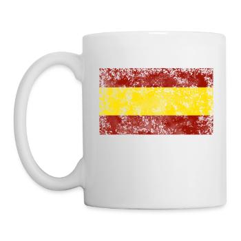 Espagne drapeau vintage Espana - Mug blanc - blanc - Gauche