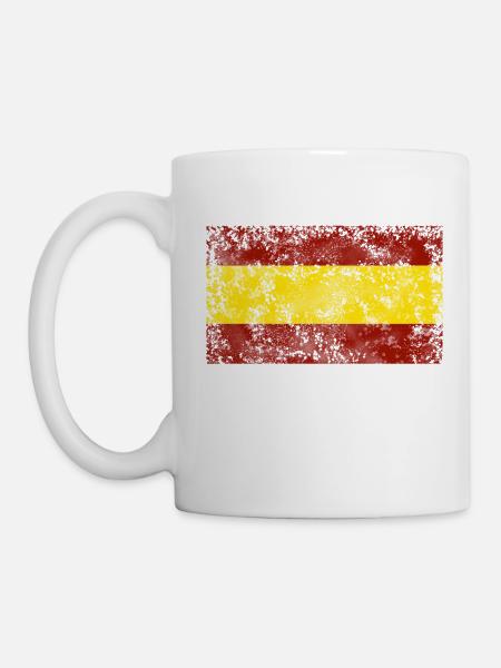 Spain vintage flag Espana - Mug - white