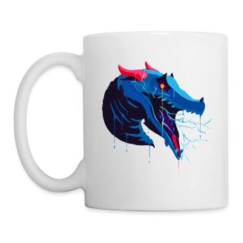 A Beautiful and Frightening Behir Monter Design - Mug - white - Left