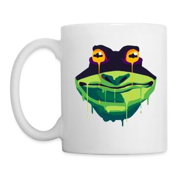 A Beautiful and Funny Frog Design - Mug - white - Left
