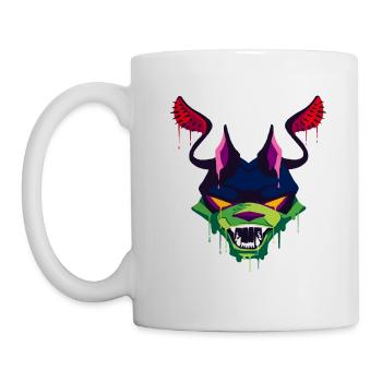 Creepy and Beautiful Displacer Dragon Design - Mug - white - Left
