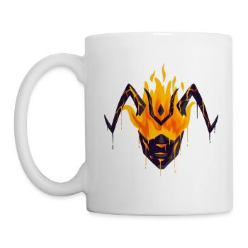 Beautiful and Funny Flame Atronach in the Fire - Mug - white - Left