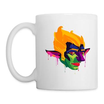 Creepy and beautiful Gnome Monster design - Mug - white - Left