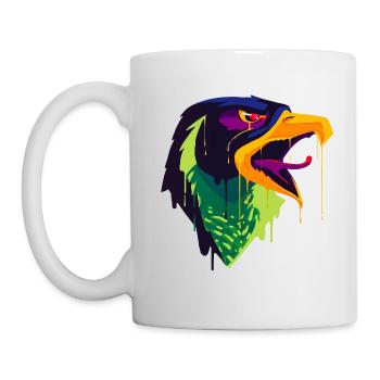 A Beautiful and Fun Griffin Eagle Design - Mug - white - Left