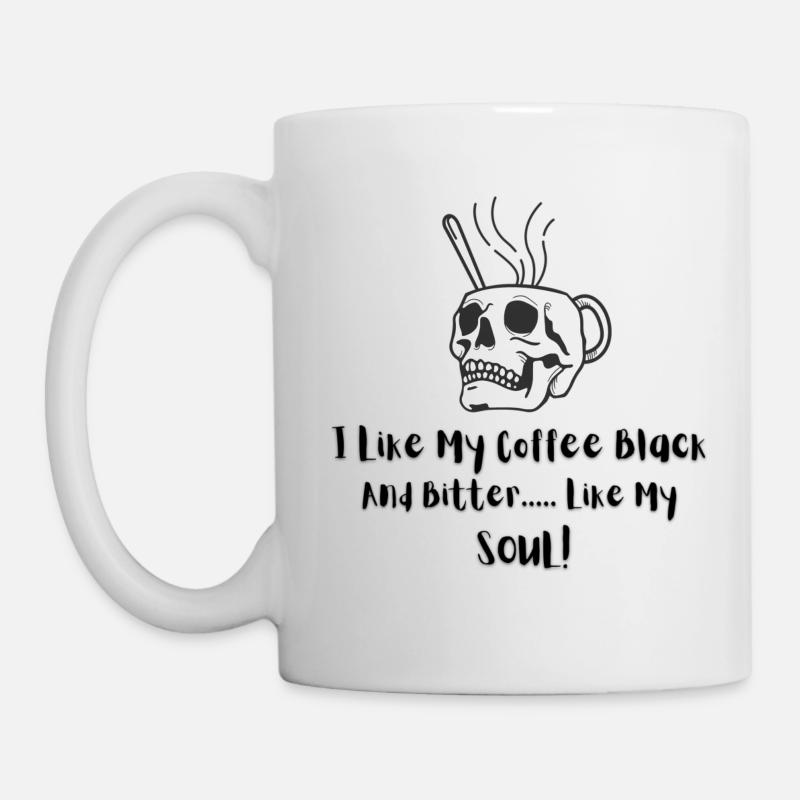 Koffein Humor | Kaffeeliebhaber - Tasse - Weiß