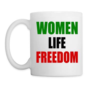 Women life freedom - Mug blanc - blanc - Gauche