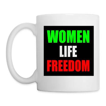 Women life freedom - Tasse - Weiß - Links