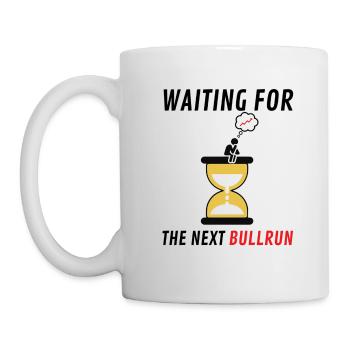 WAITING FOR THE NEXT BULLRUN - Mug blanc - blanc - Gauche