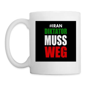 Iran diktator muss weg - Tasse - Weiß - Links