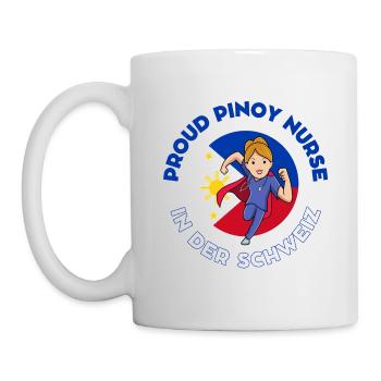Pinoy Nurse Geschenk Krankenschwester Schweiz - Tasse - Weiß - Links