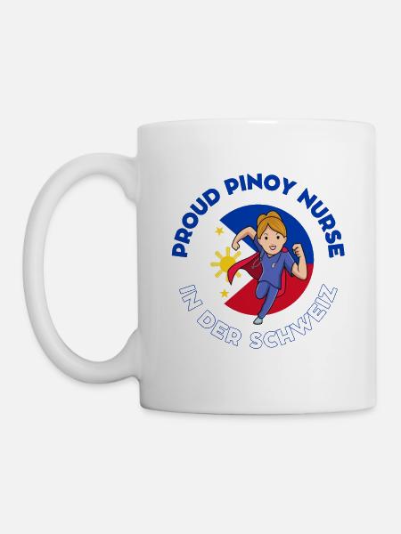Pinoy Nurse Geschenk Krankenschwester Schweiz - Kop/krus - hvid