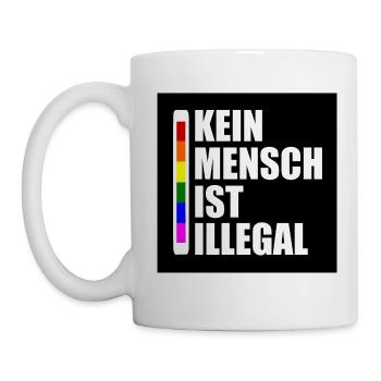 kein millimeter nach rechts - Tasse - Weiß - Links