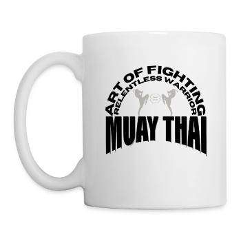 Muay Thai Kickboxing Boxe Thaï - Mug blanc - blanc - Gauche