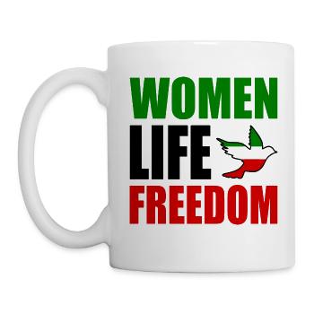 Women life freedom - Tasse - Weiß - Links