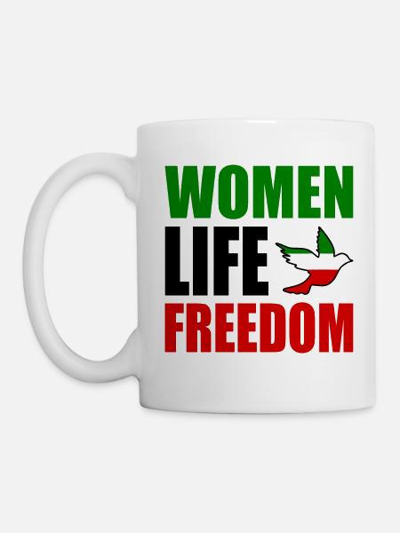 Women life freedom - Tasse - Weiß