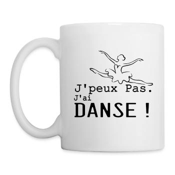 j'peux pas j'ai Danse - Mug blanc - blanc - Gauche
