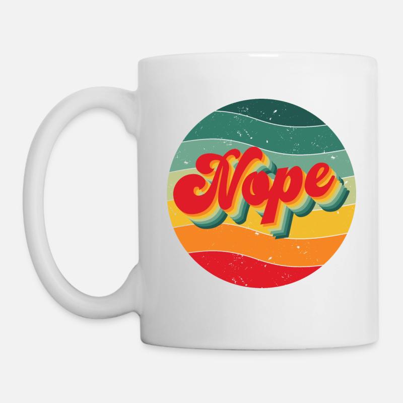 Nope - Tasse - Weiß
