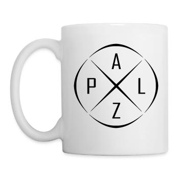 Palz Kreis Kreuz Design - Tasse - Weiß - Links