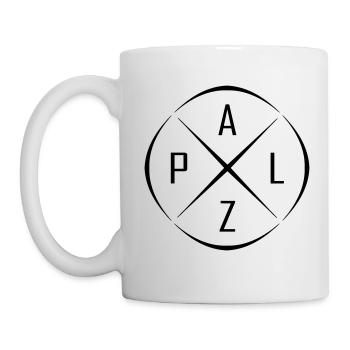 Palz Kreis Kreuz Design - Tasse - Weiß - Links