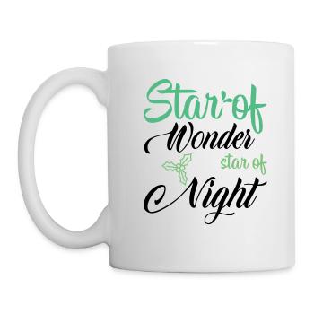 Étoile de merveille étoile de nuit - Mug blanc - blanc - Gauche