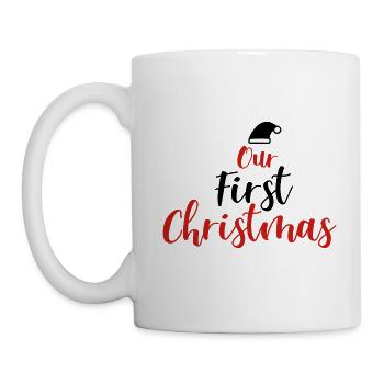 Unser erstes Weihnachten - Tasse - Weiß - Links