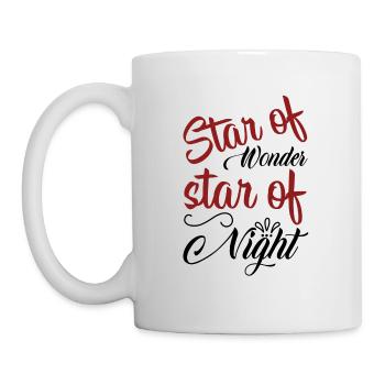 Étoile de merveille étoile de nuit - Mug blanc - blanc - Gauche