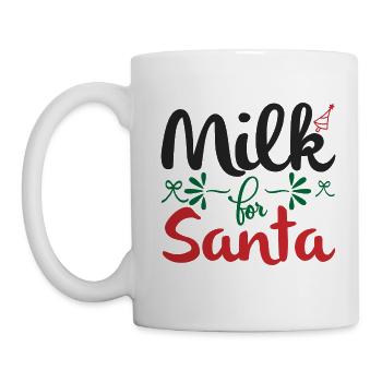 Lait pour le Père Noël - Mug blanc - blanc - Gauche