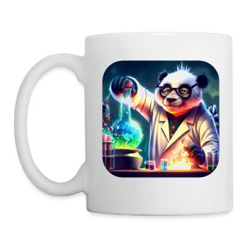 Professor Panda - Tasse - Weiß - Links