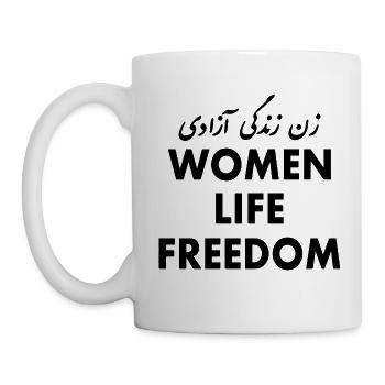 Women life freedom - Tasse - Weiß - Links