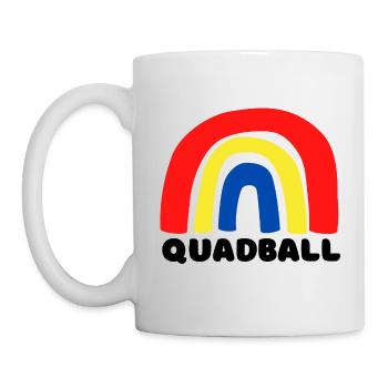 Quadball Rainbow - Mug - white - Left