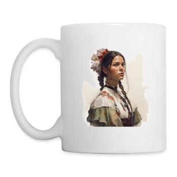 Alma a Floral Woman. - Mug - white - Left