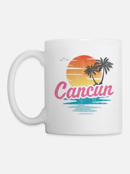 Cancun - Tasse - Weiß