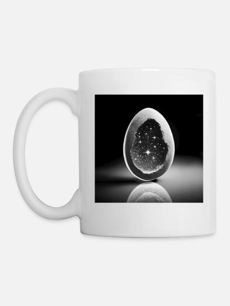 L’univers dans un œuf - Mug blanc - blanc