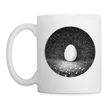 Œuf métaphysique dans l’espace - Mug blanc - blanc - Gauche