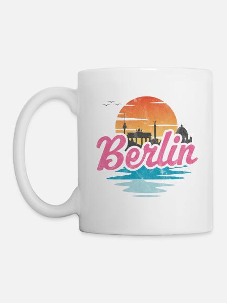 Berliner Stadt - Tasse - Weiß