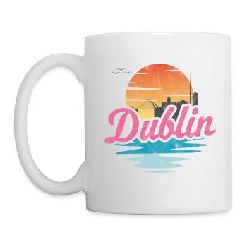 Ville de Dublin - Mug blanc - blanc - Gauche