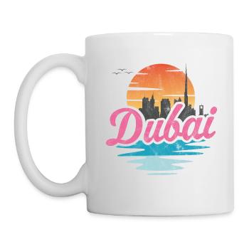 Dubai Stadt - Tasse - Weiß - Links