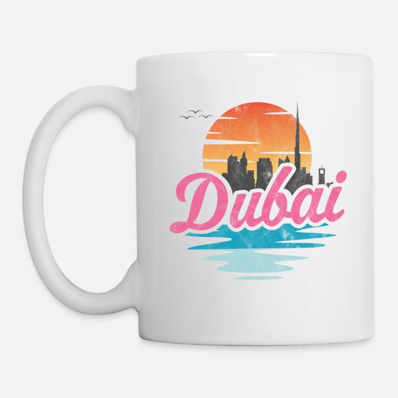 Dubai Stadt - Tasse - Weiß