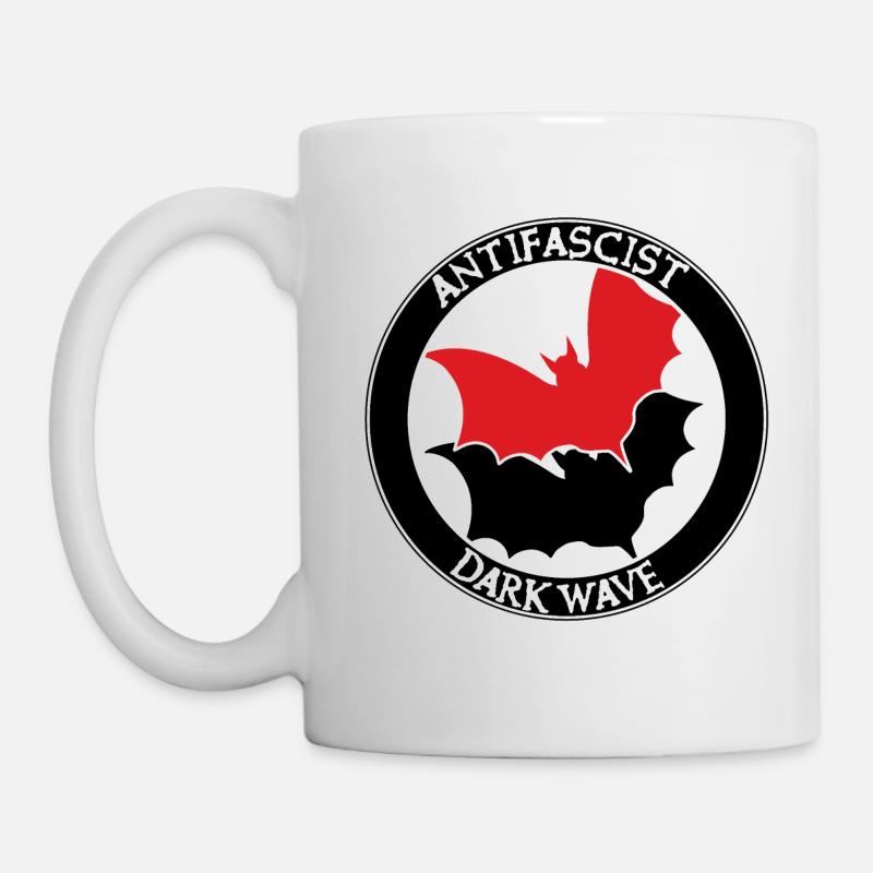 ANTIFASCIST DARK WAVE - Tasse - Weiß